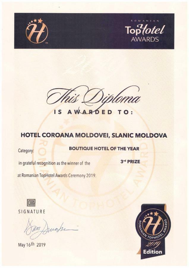 Hotel Coroana Moldovei Slănic-Moldova Eksteriør bilde
